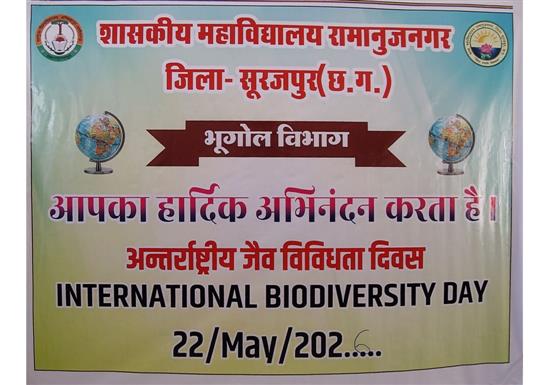 International biodiversity day 2026